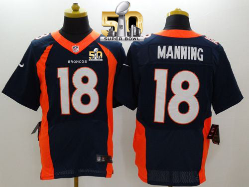 Peyton Manning Denver Broncos navy Elite jersey