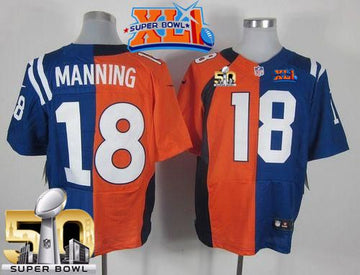 Peyton Manning Denver Broncos orange-royal Elite jersey