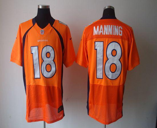 Peyton Manning Denver Broncos orange Elite jersey