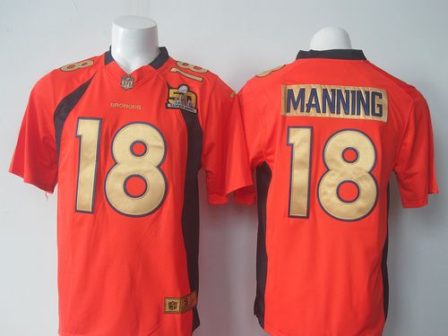 Peyton Manning Denver Broncos orange Elite jersey