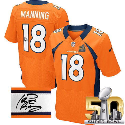 Peyton Manning Denver Broncos orange Elite jersey