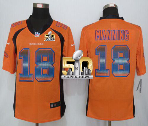 Peyton Manning Denver Broncos orange jersey