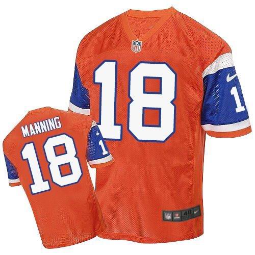 Peyton Manning Denver Broncos orange Elite jersey