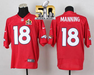 Peyton Manning Denver Broncos red Elite jersey