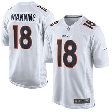 Peyton Manning Denver Broncos white Game jersey
