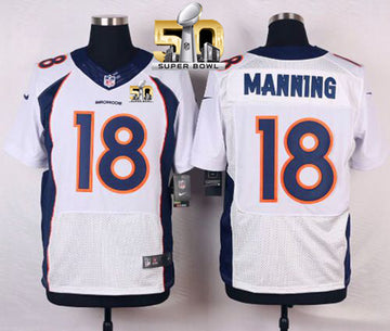 Peyton Manning Denver Broncos white Elite jersey