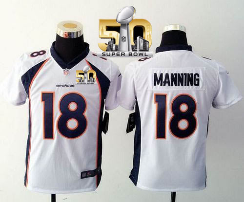 Peyton Manning Denver Broncos white Elite jersey