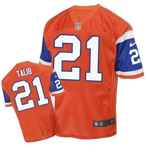 Aqib Talib Denver Broncos orange Elite jersey