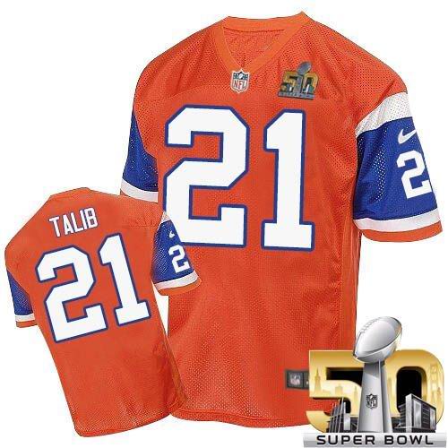 Aqib Talib Denver Broncos orange Elite jersey