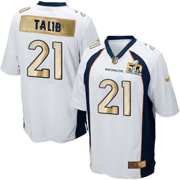 Aqib Talib Denver Broncos white Game jersey