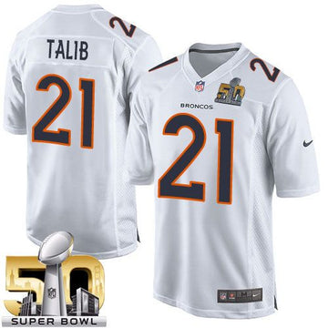 Aqib Talib Denver Broncos white Game jersey