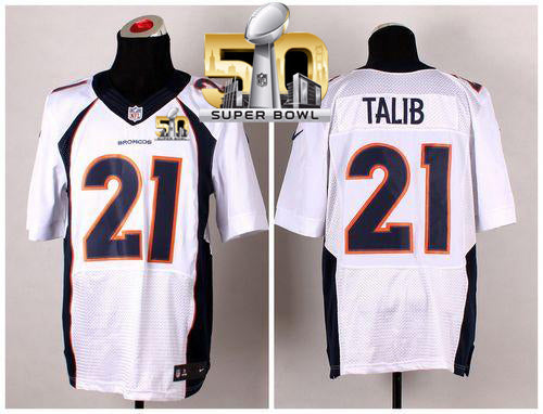 Aqib Talib Denver Broncos white Elite jersey