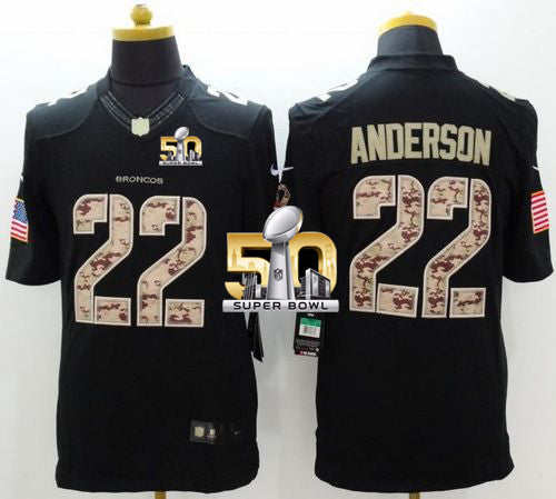 CJ Anderson Denver Broncos black Salute To Service jersey