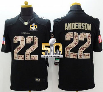 CJ Anderson Denver Broncos black Salute To Service jersey