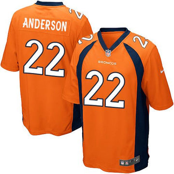 CJ Anderson Denver Broncos orange Elite jersey