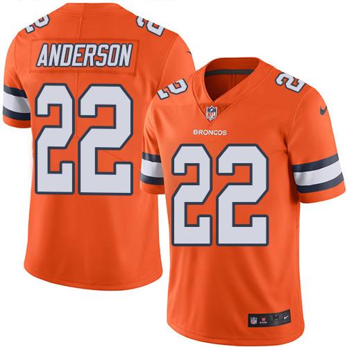CJ Anderson Denver Broncos orange jersey