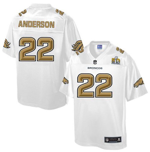 CJ Anderson Denver Broncos white Pro Line jersey