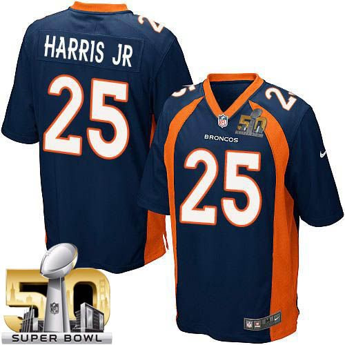 Chris Harris Jr Denver Broncos blue Elite jersey
