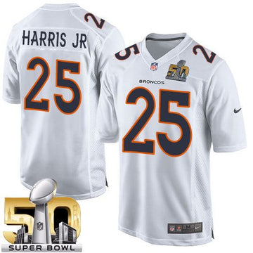 Chris Harris Jr Denver Broncos white Game jersey