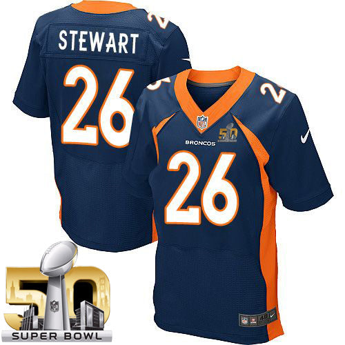Darian Stewart Denver Broncos navy Elite jersey