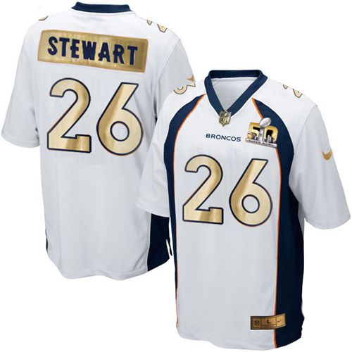 Darian Stewart Denver Broncos white Game jersey