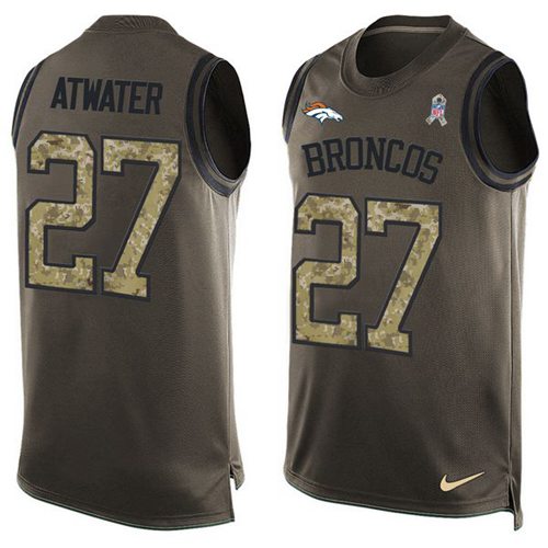 Steve Atwater Denver Broncos green Salute To Service jersey