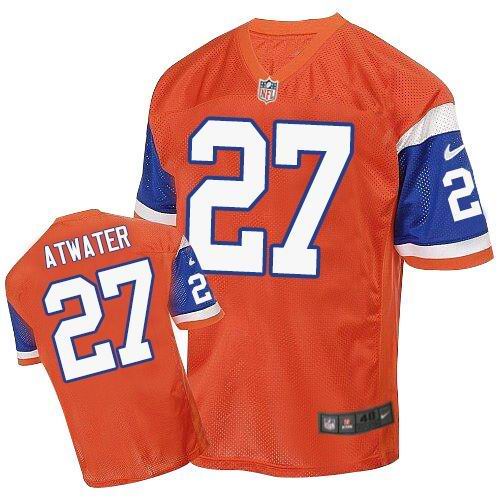 Steve Atwater Denver Broncos orange Elite jersey
