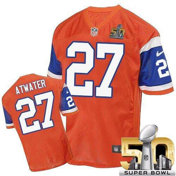 Steve Atwater Denver Broncos orange Elite jersey