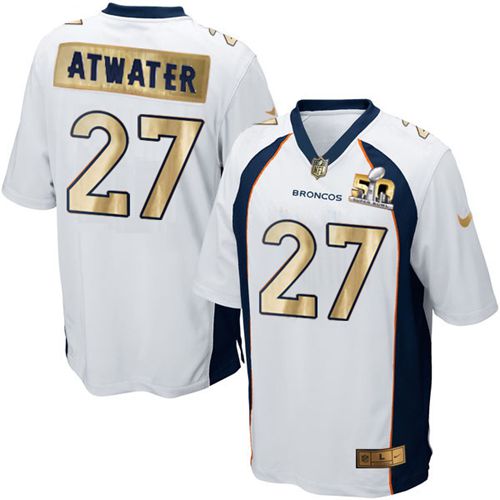 Steve Atwater Denver Broncos white Game jersey