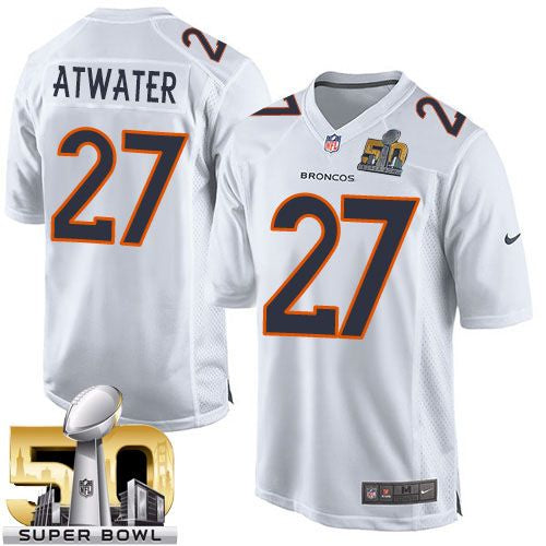Steve Atwater Denver Broncos white Game jersey