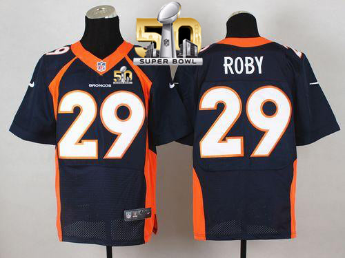 Bradley Roby Denver Broncos navy Elite jersey