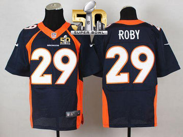 Bradley Roby Denver Broncos navy Elite jersey