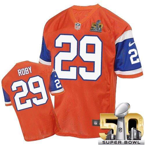 Bradley Roby Denver Broncos orange Elite jersey