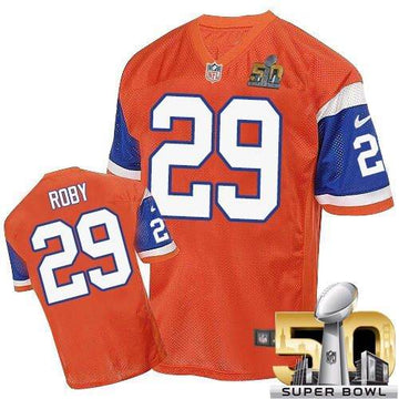 Bradley Roby Denver Broncos orange Elite jersey
