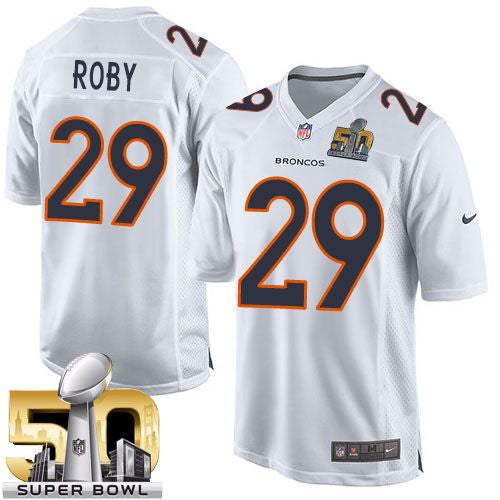 Bradley Roby Denver Broncos white Game jersey