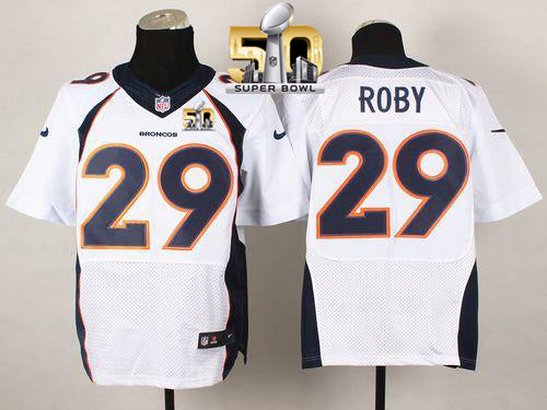Bradley Roby Denver Broncos white Elite jersey