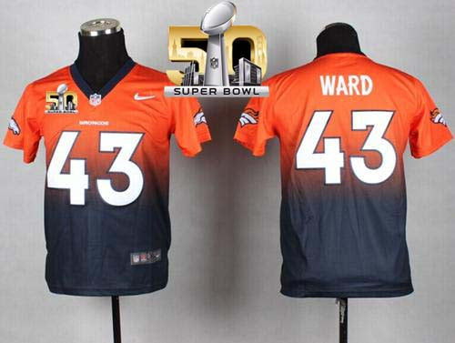 TJ Ward Denver Broncos orange-blue Elite jersey