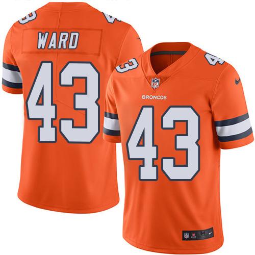 TJ Ward Denver Broncos orange jersey