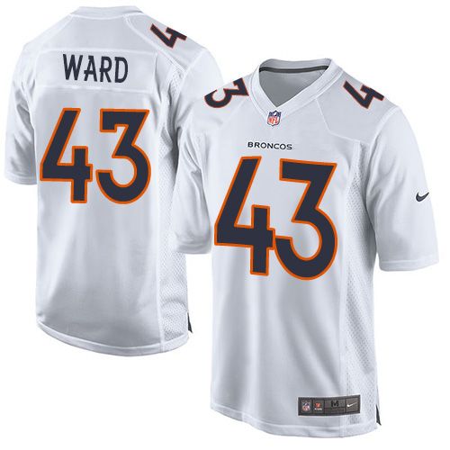 TJ Ward Denver Broncos white Game jersey