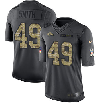 Dennis Smith Denver Broncos black Salute To Service jersey