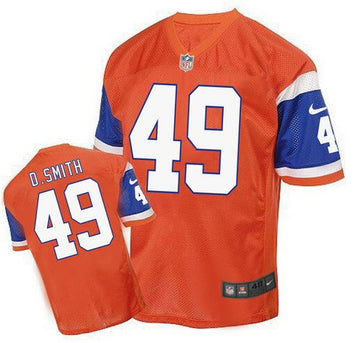 Dennis Smith Denver Broncos orange Elite jersey