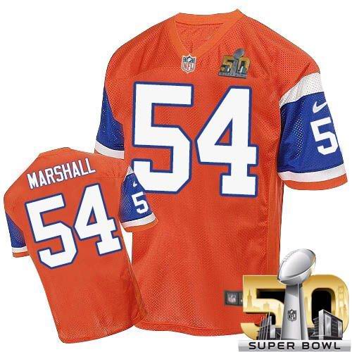 Brandon Marshall Denver Broncos orange Elite jersey