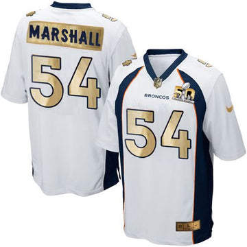 Brandon Marshall Denver Broncos white Game jersey