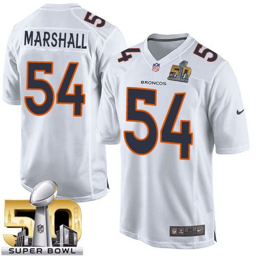 Brandon Marshall Denver Broncos white Game jersey