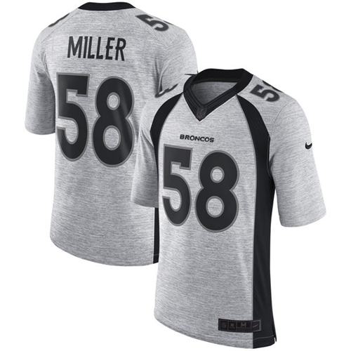 Von Miller Denver Broncos gray jersey