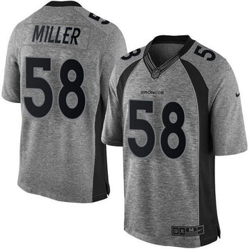 Von Miller Denver Broncos gray jersey