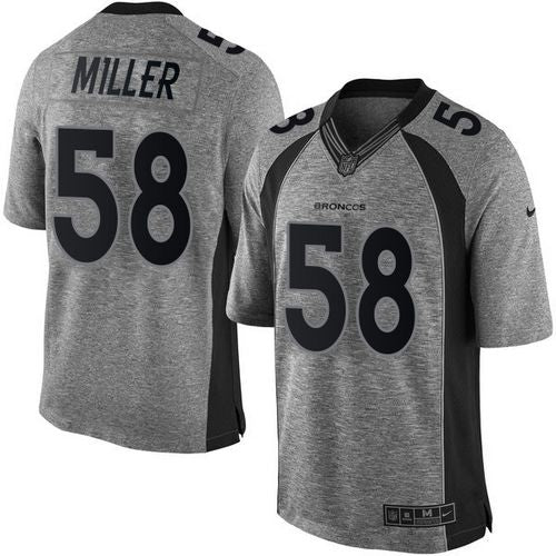 Von Miller Denver Broncos gray jersey