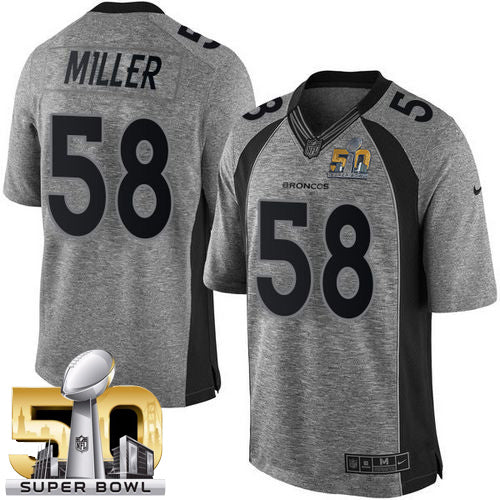 Von Miller Denver Broncos gray jersey