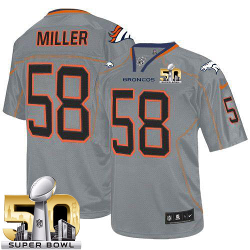 Von Miller Denver Broncos grey Elite jersey