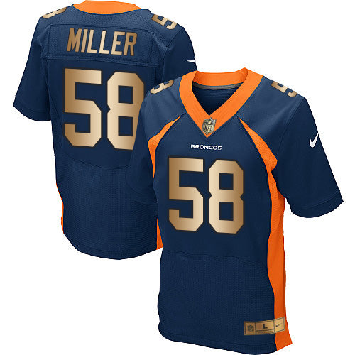 Von Miller Denver Broncos navy Elite jersey